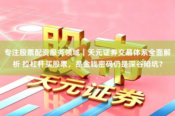 专注股票配资服务领域｜天元证券交易体系全面解析 拉杠杆买股票，是金钱密码仍是深谷陷坑？